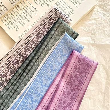 6-Pack Printed Satin Scarves Set | Elegant Patterns, Soft Touch, Endless Styling