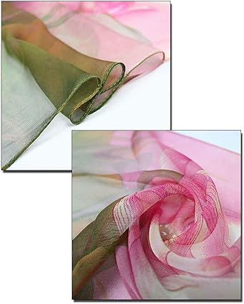 Dreamy Gradient Chiffon Scarf | Lightweight & Soft | Elegant Spring-Summer Wrap | Approx. 160×50cm