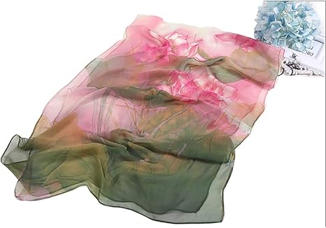 Dreamy Gradient Chiffon Scarf | Lightweight & Soft | Elegant Spring-Summer Wrap | Approx. 160×50cm