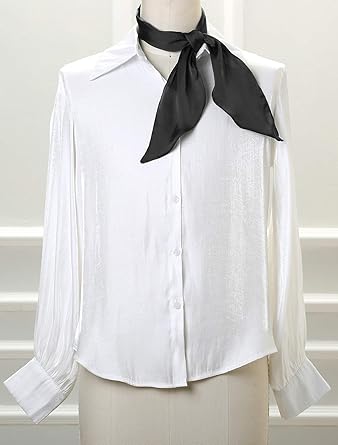 Classic Black Long Ribbon Scarf | Minimalist Neck Wrap & Hair Tie | 140cm Stylish Accessory